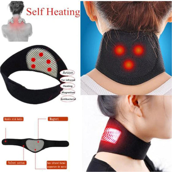 Personal Care Self Heating Tourmaline Neck Wrap Cold & Hot Packs & Wraps