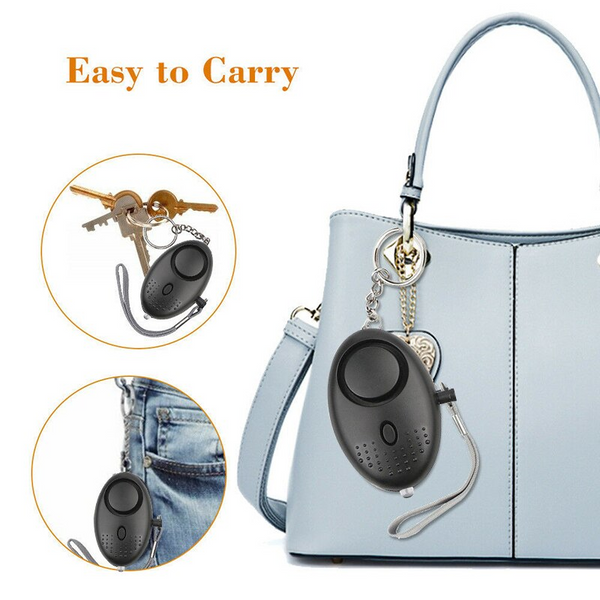 Personal Alarms Personal Security Alarm With Keychain 130Db Emergency For Women Men Black
