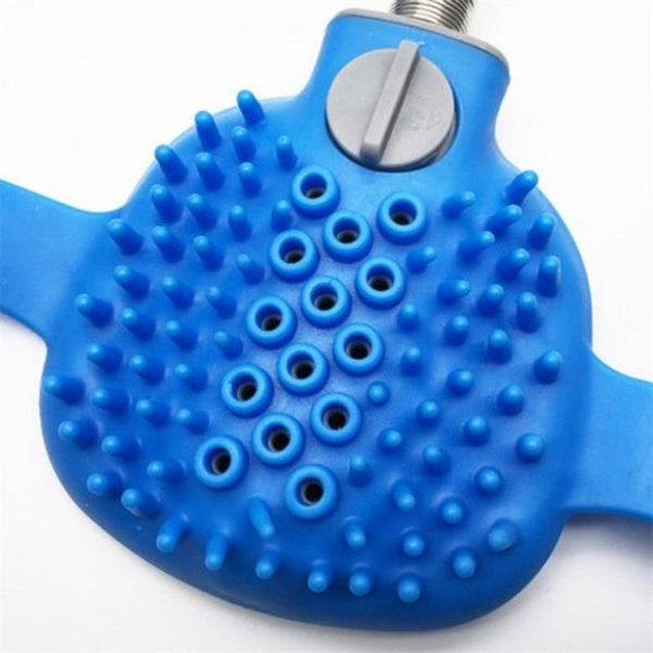 Pet Bathing Comfortable Massager Shower Tool Cleaning Blue