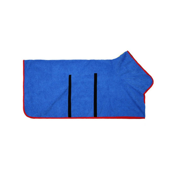 Pet Bathrobe Clothes Dog Drying Coat Soft Absorbent Towel Winter Risk Sick Wet Dog Grooming