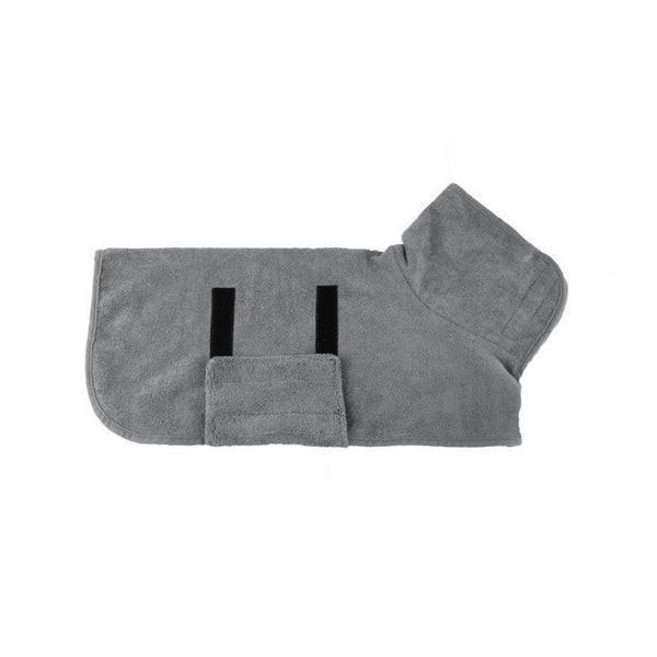 Pet Bathrobe Clothes Dog Drying Coat Soft Absorbent Towel Winter Risk Sick Wet Dog Grooming
