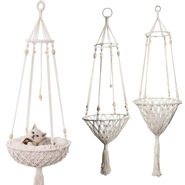 Pet Bed Dog Cat Hammock Sleeping Seat Decorative Ornament Wall Hanging Pet Beds