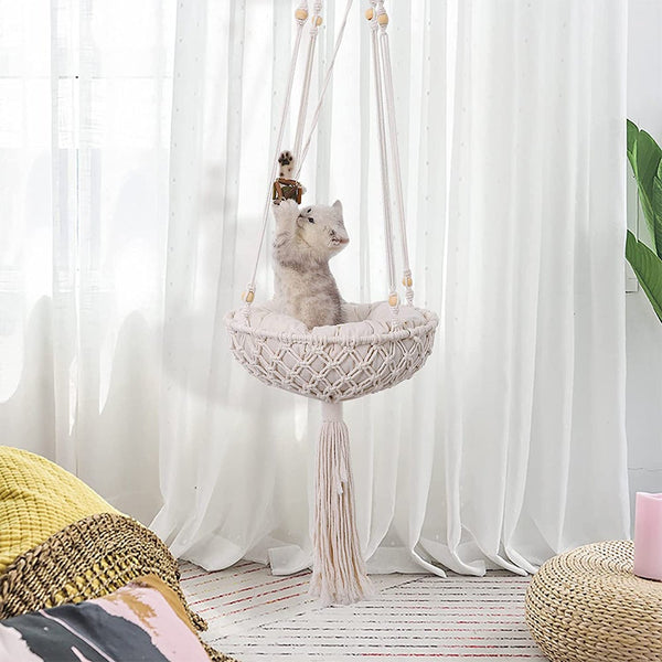 Pet Bed Dog Cat Hammock Sleeping Seat Decorative Ornament Wall Hanging Pet Beds