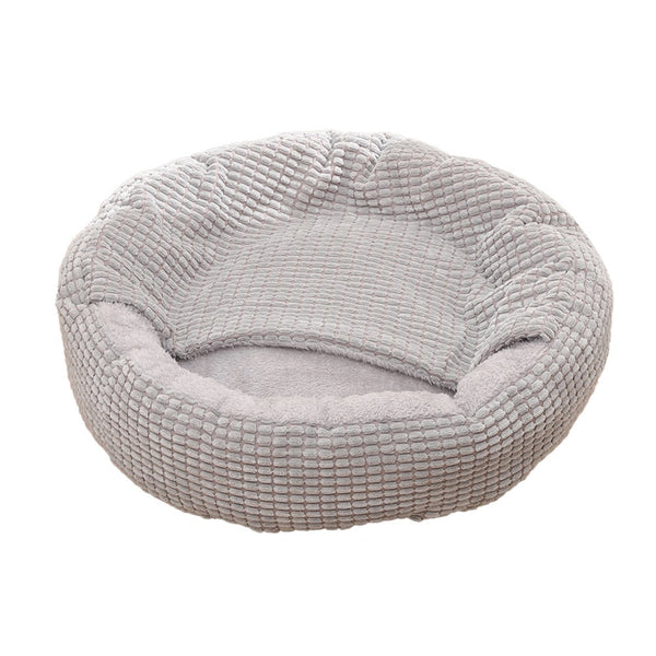 Pet Bed Attached Blanket Hooded Calming Cushioned Cave Small Breed Pet Beds