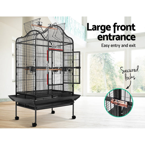 I.Pet Bird Cage Cages Aviary 168Cm Large Travel Stand Budgie Parrot Toys Bird Cages