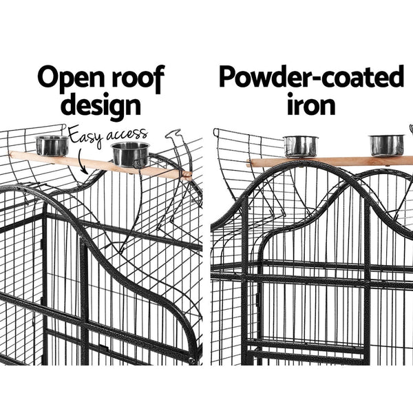 I.Pet Bird Cage Cages Aviary 168Cm Large Travel Stand Budgie Parrot Toys Bird Cages