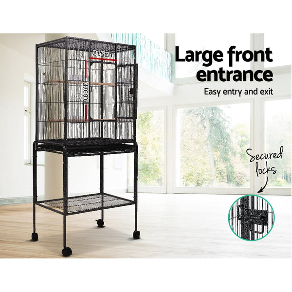 I.Pet Bird Cage Cages Aviary 144Cm Large Travel Stand Budgie Parrot Toys Bird Cages