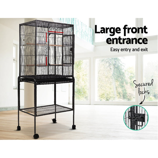 I.Pet Bird Cage Cages Aviary 144Cm Large Travel Stand Budgie Parrot Toys