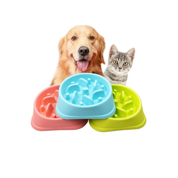 Pet Bowl High Quality Plastic Slow Food Helps Dog Digestion Supplies