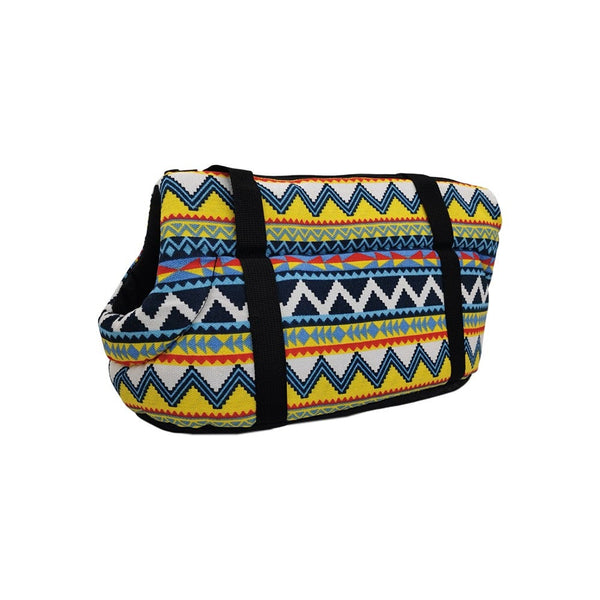 Pet Carrier Backpack Breathable Warm Shopping Travel Rainy Snowy Flat Mat Obliq Pet Transport