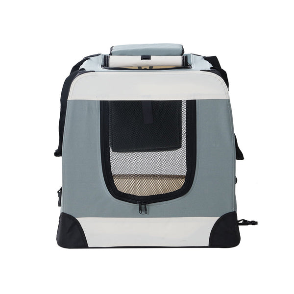I.Pet Carrier Large Soft Crate Dog Cat Travel Portable Cage Kennel Foldable Pet Transport