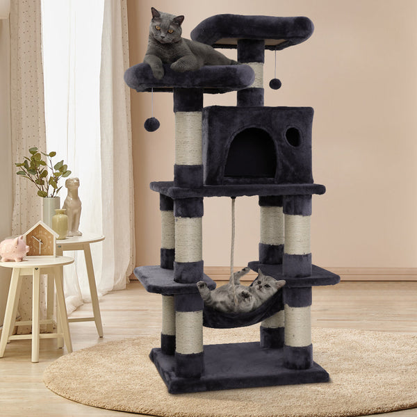 Ipet Cat Tree Trees Scratching Post Scratcher Tower Condo House Furniture Wood 6