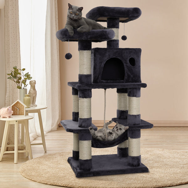 I.Pet Ipet Cat Tree Trees Scratching Post Scratcher Tower Condo House Furniture Wood 6 Furniture & Scratchers