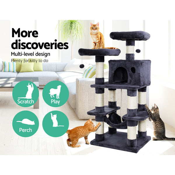 I.Pet Ipet Cat Tree Trees Scratching Post Scratcher Tower Condo House Furniture Wood 6 Furniture & Scratchers