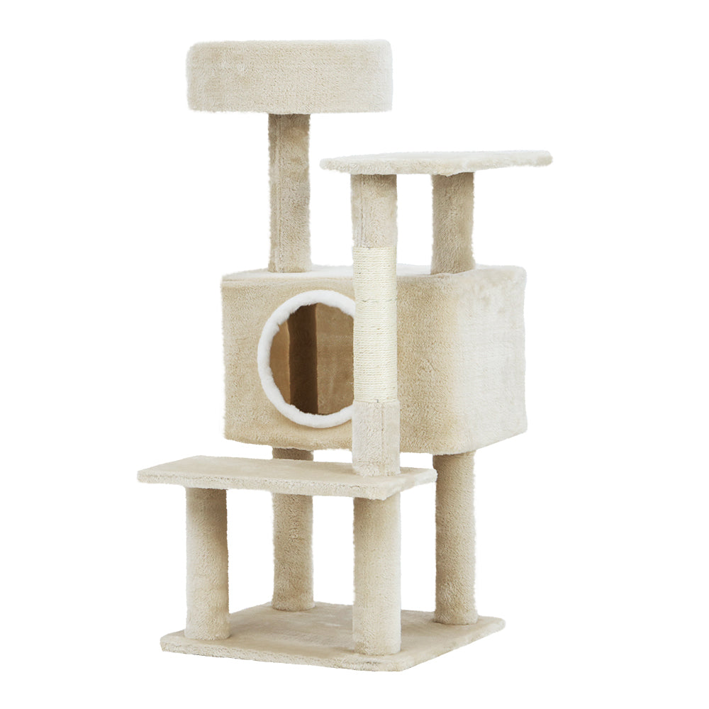 I.Pet Cat Tree Tower Scratching Post Scratcher Wood Condo House Bed Trees 90Cm Furniture & Scratchers