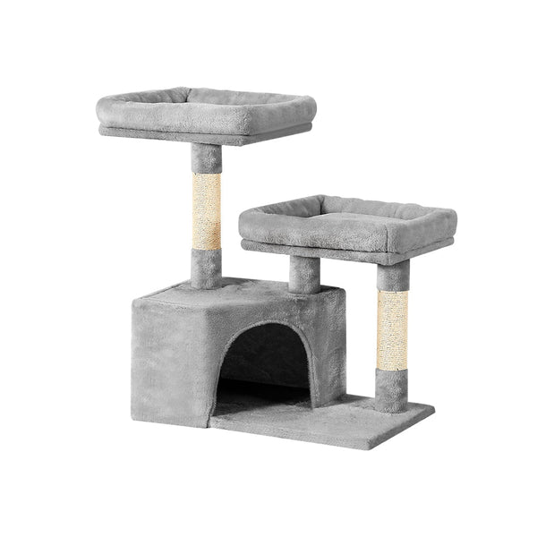 I.Pet Cat Tree Tower Scratching Post Scratcher Wood Condo House Bed Trees 69Cm Furniture & Scratchers