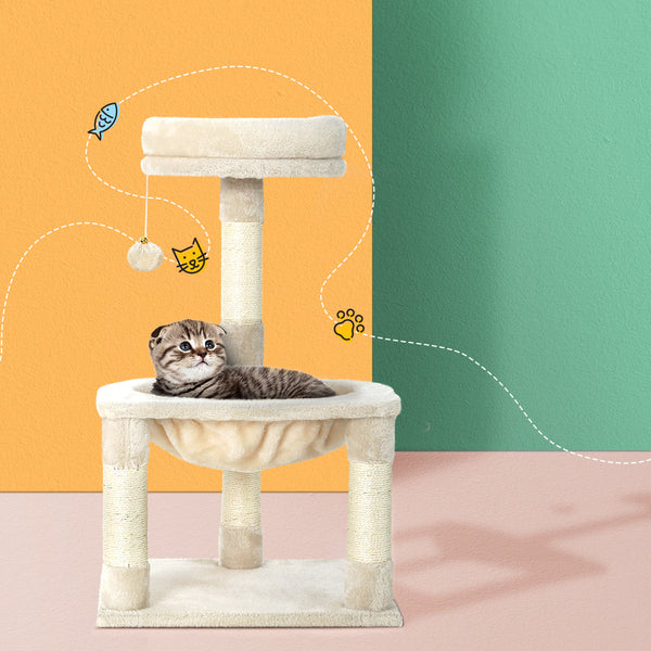 I.Pet Ipet Cat Tree Tower Scratching Post Scratcher Wood Condo Toys House Bed 69Cm Furniture & Scratchers