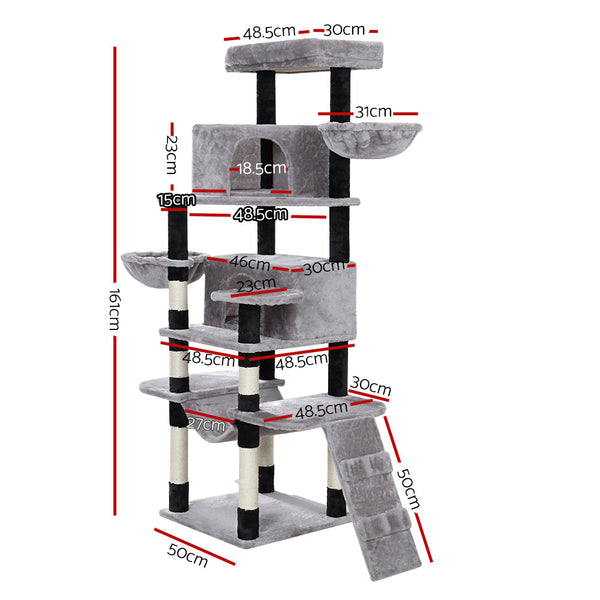 I.Pet Ipet Cat Tree Tower Scratching Post Scratcher Wood Condo House Play Bed 161 Cm Furniture & Scratchers