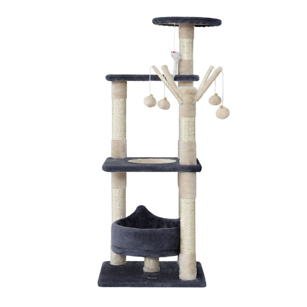 I.Pet Cat Tree Scratching Post Scratcher Tower Condo House Toys 110Cm