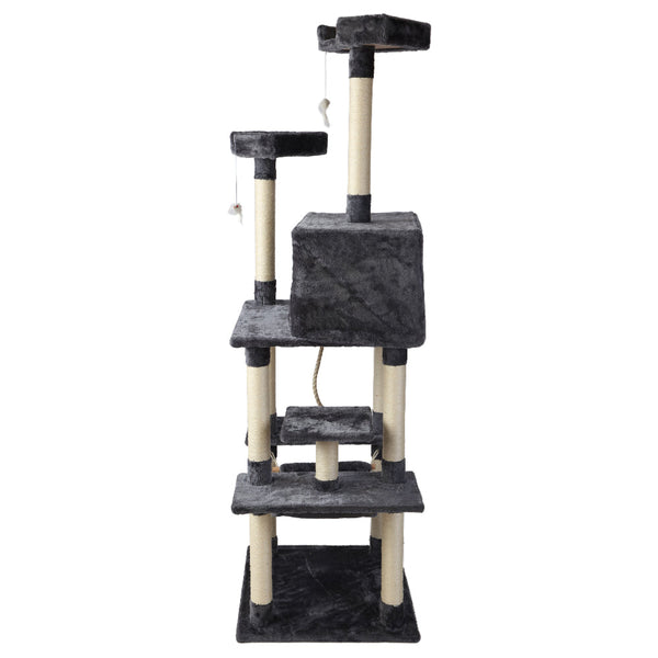 I.Pet Cat Tree 184Cm Trees Scratching Post Scratcher Tower Condo House Furniture Wood Furniture & Scratchers