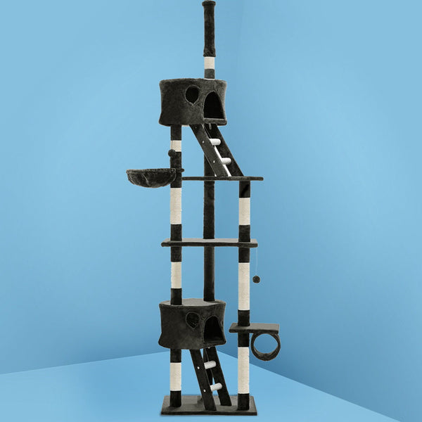 I.Pet Cat Tree 260Cm Trees Scratching Post Scratcher Tower Condo House Furniture Wood Furniture & Scratchers