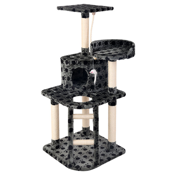 I.Pet Cat Tree 120Cm Trees Scratching Post Scratcher Tower Condo House Furniture Wood