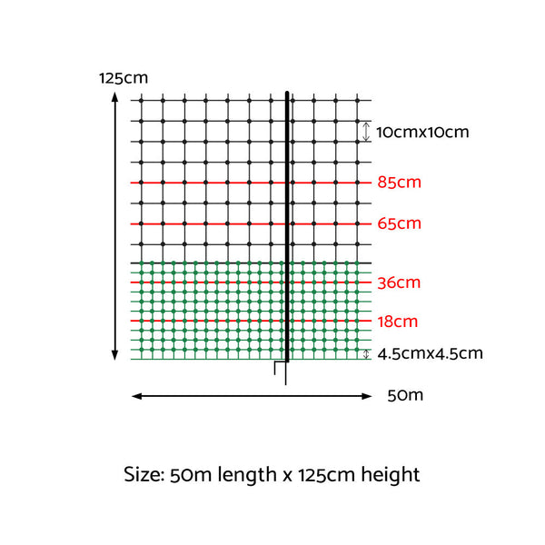 I.Pet Ipet Poultry Chicken Fence Netting Electric Wire Ducks Goose Coop Stur Mesh