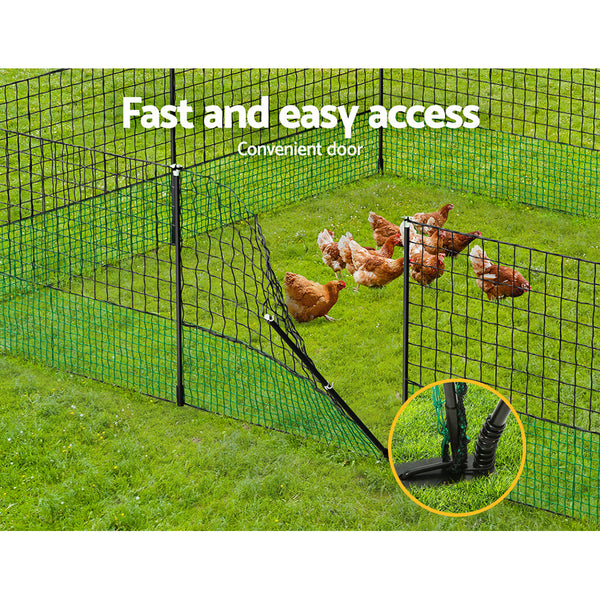 I.Pet Ipet Poultry Chicken Fence Netting Electric Wire Ducks Goose Coop Stur Mesh