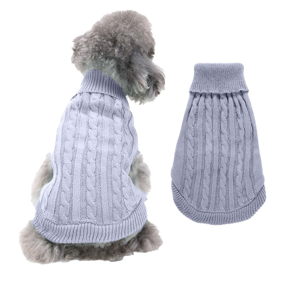Pet Dog Sweaters Winter Warm Knitted Clothes Breathable Comf Dog Clothing & Shoes