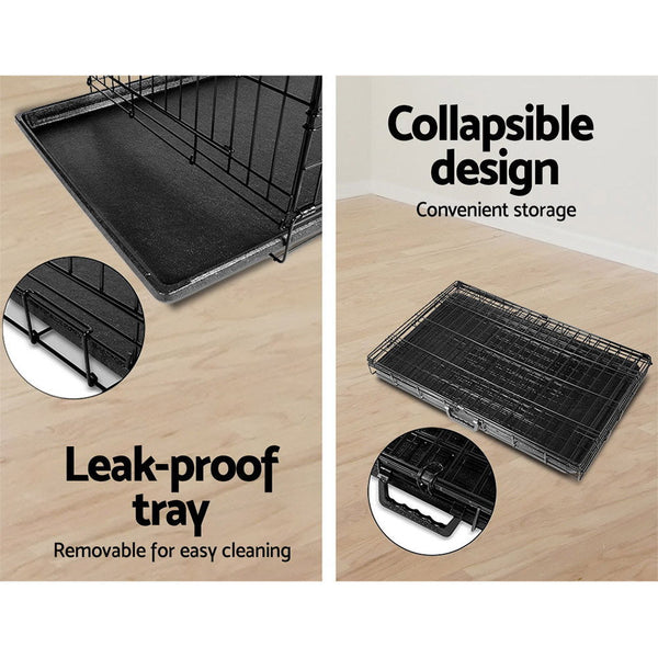 I.Pet Dog Cage 36Inch Black Dog Cages