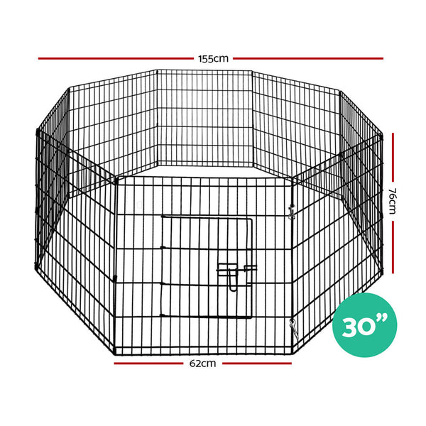 I.Pet Playpen Dog 30" 8 Panel Puppy Exercise Cage Enclosure Fence Fences & Pens