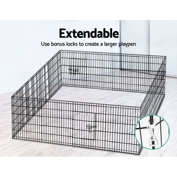 I.Pet Playpen Dog 30" 8 Panel Puppy Exercise Cage Enclosure Fence Fences & Pens