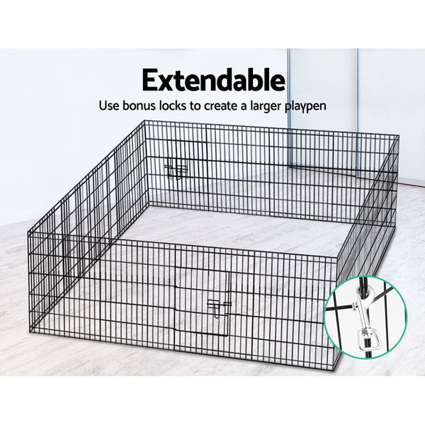 I.Pet Dog Playpen 2X30" 8 Panel Puppy Exercise Cage Enclosure Fence