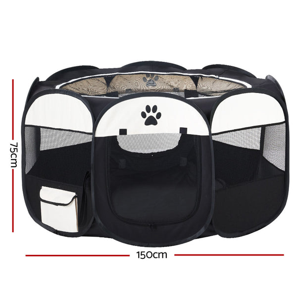 I.Pet Dog Playpen Enclosure Crate 8 Panel Pen Tent Bag Fence Puppy 3Xl Fences & Pens