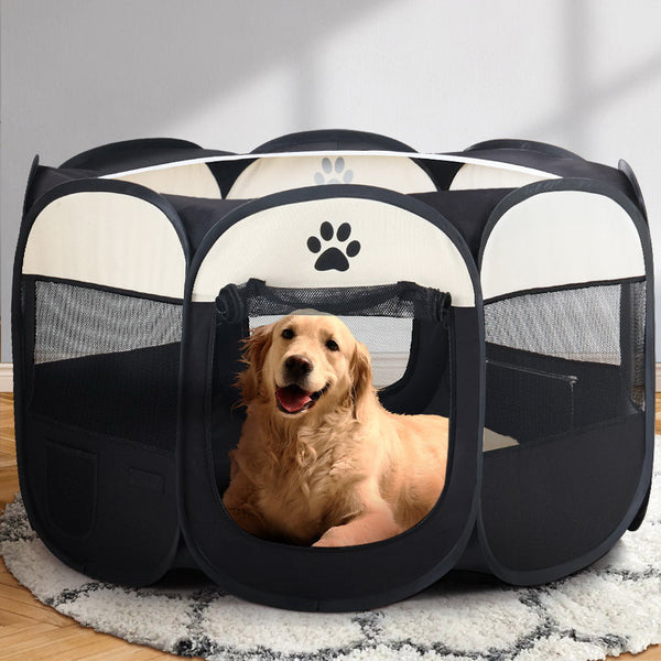 I.Pet Dog Playpen Enclosure Crate 8 Panel Pen Tent Bag Fence Puppy 3Xl Fences & Pens