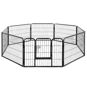 I.Pet Dog Playpen 8 Panel Puppy Exercise Cage Enclosure Fence 80X60cm