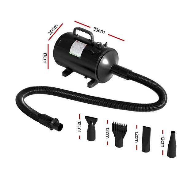 I.Pet Hair Dryer Dog Cat Grooming Speed Blower Hairdryer Low Noise Dog Grooming