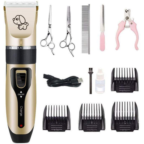 Pet Electric Hair Clipper Rechargeable Cordless Dogs Cats Grooming Clippers Kit Dog Grooming