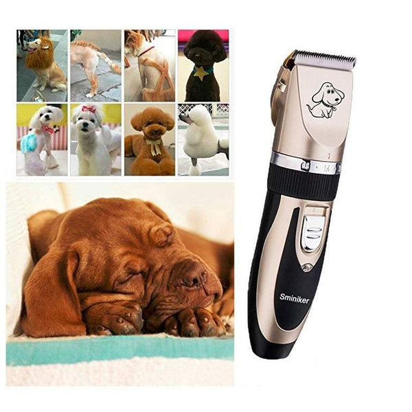 Pet Electric Hair Clipper Rechargeable Cordless Dogs Cats Grooming Clippers Kit Dog Grooming