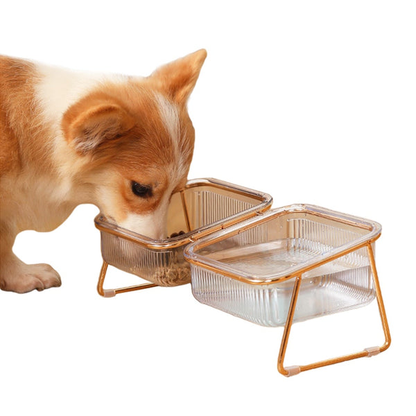 Pet Elevated Feeder Bowl Raised Stand Dog Cat Food Water Dishes Feeders & Fountains