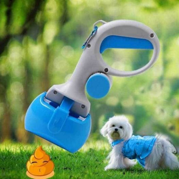 Pet Fangfang Portable Pooper Scooper With Dog Waste Dispenser Yellow Pooper Scooper & Bags