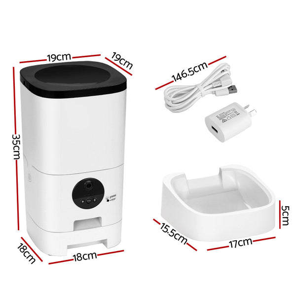 I.Pet Automatic Feeder 6L Camera Dog Cat Smart Video Wifi Food App Hd Dog Automatic Feeders