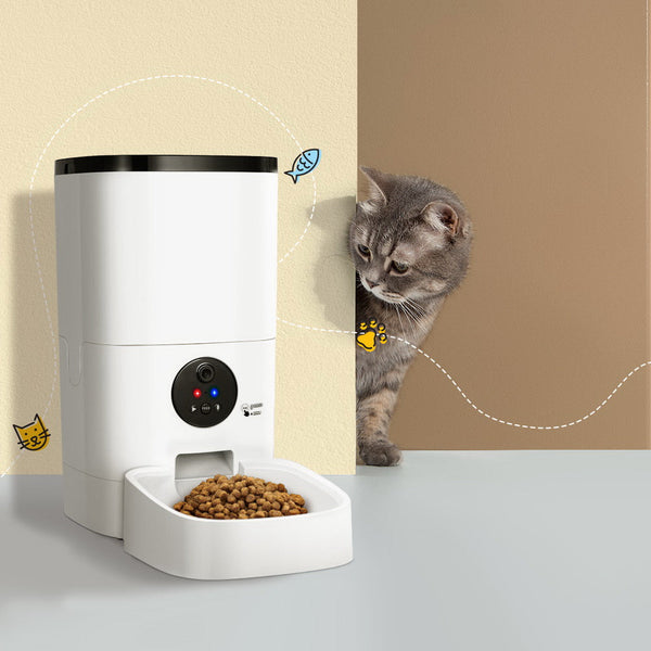 I.Pet Automatic Feeder 6L Camera Dog Cat Smart Video Wifi Food App Hd Dog Automatic Feeders