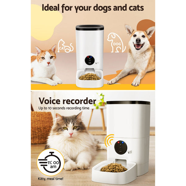 I.Pet Automatic Feeder 6L Wifi Dog Cat Smart Food App Control