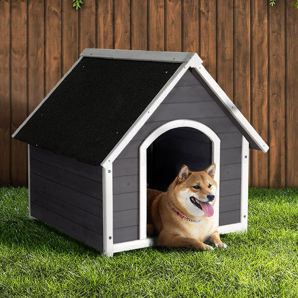 I.Pet Dog Kennel Outdoor Wooden Indoor Puppy House Weatherproof Xl Large