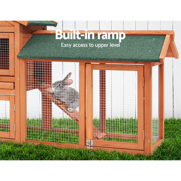 I.Pet Ipet Rabbit Hutch Chicken Coop Cage 220 Centimeter X 52 84 Fir Small Animal Cages & Hutches