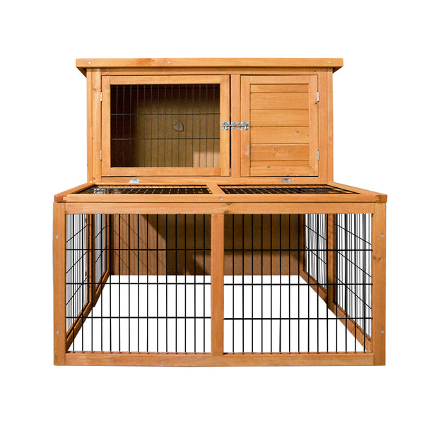 I.Pet Rabbit Hutch Chicken Coop 100Cm Tall Small Animal Cages & Hutches