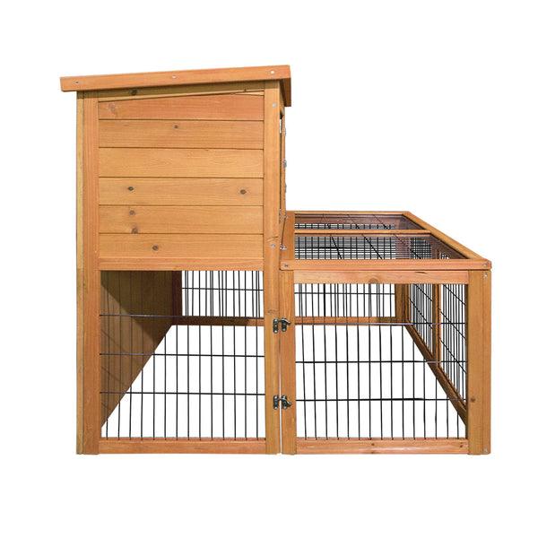 I.Pet Rabbit Hutch Chicken Coop 100Cm Tall Small Animal Cages & Hutches
