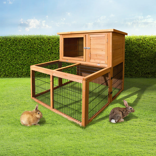 I.Pet Rabbit Hutch Chicken Coop 100Cm Tall Small Animal Cages & Hutches