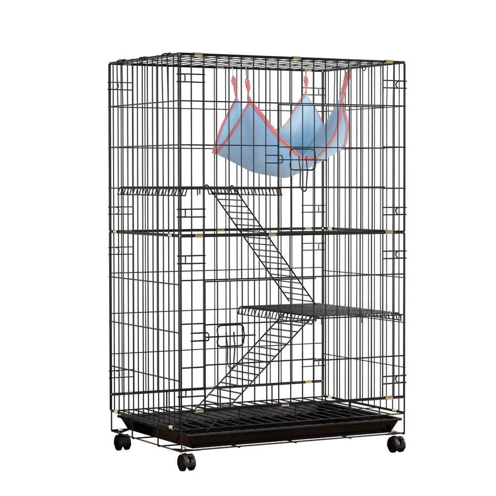 I.Pet Rabbit Cage Indoor Hutch Guinea Pig Bunny Ferret Hamster Outdoor Small Animal Cages & Hutches
